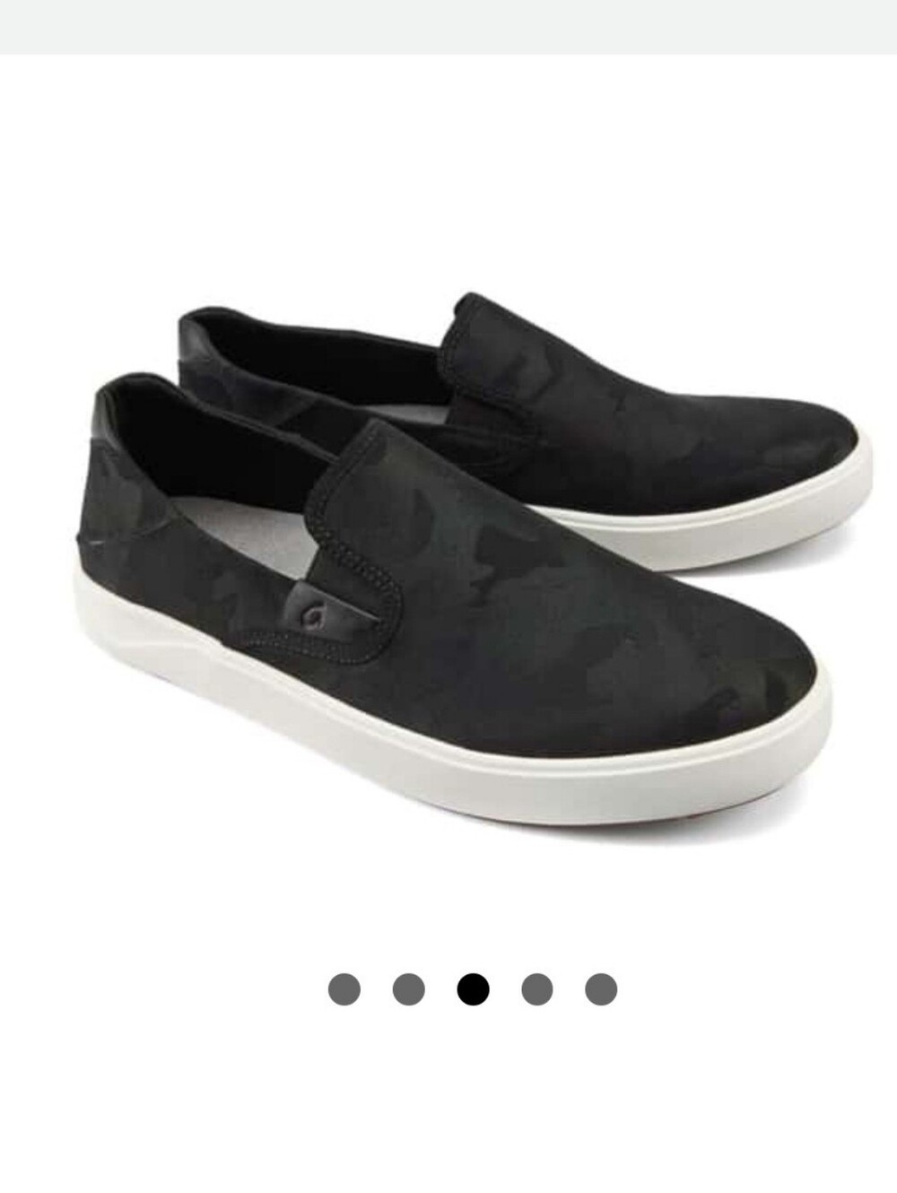 OluKai Mens Lae'ahi Pa'i Slip On Shoes In Lava Rock Camo